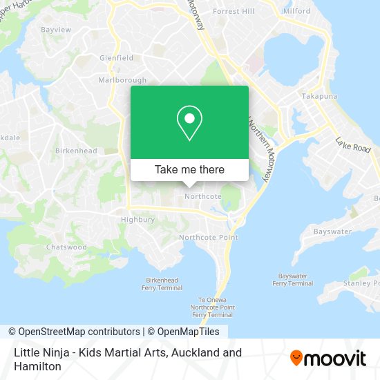 Little Ninja - Kids Martial Arts map