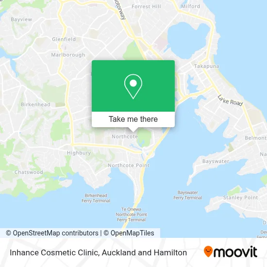 Inhance Cosmetic Clinic map