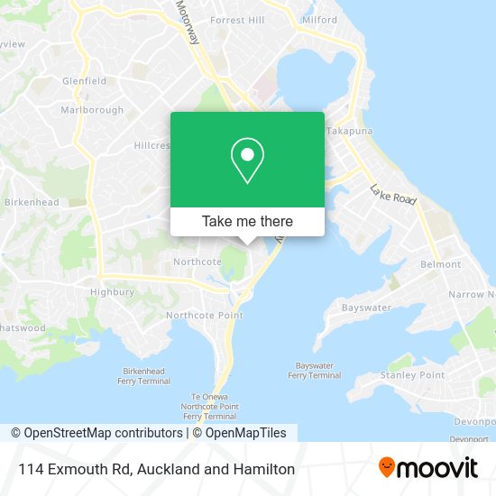 114 Exmouth Rd map