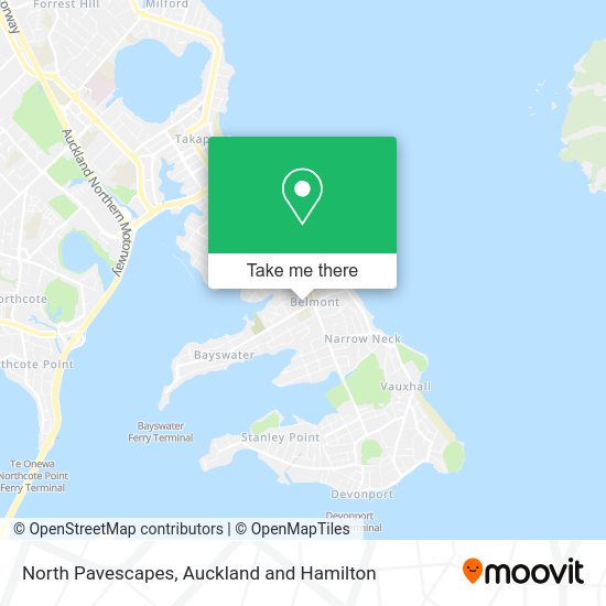 North Pavescapes map