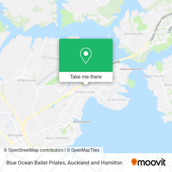 Blue Ocean Ballet Pilates map