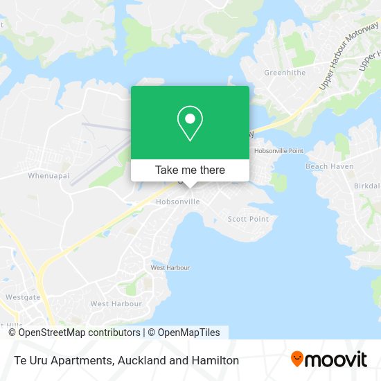 Te Uru Apartments map
