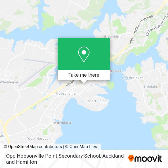 Opp Hobsonville Point Secondary School map