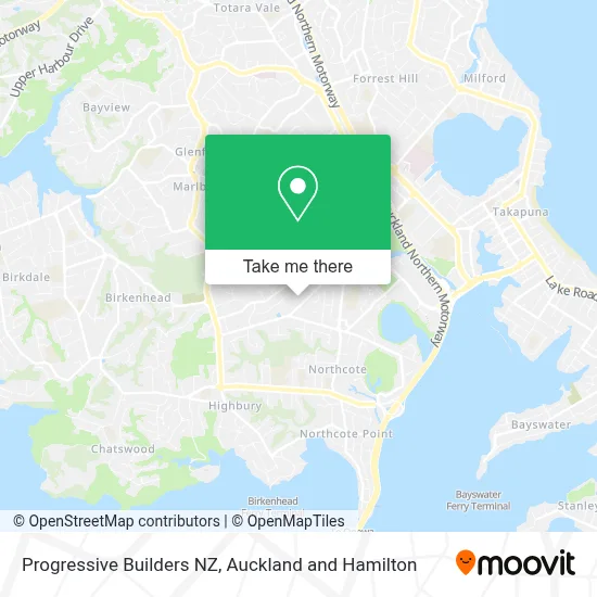 Progressive Builders NZ map
