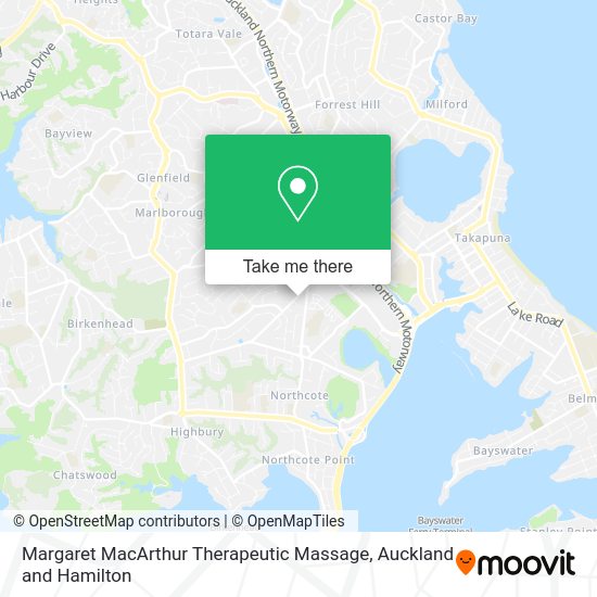 Margaret MacArthur Therapeutic Massage map