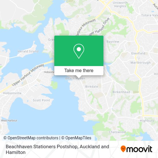 Beachhaven Stationers Postshop map