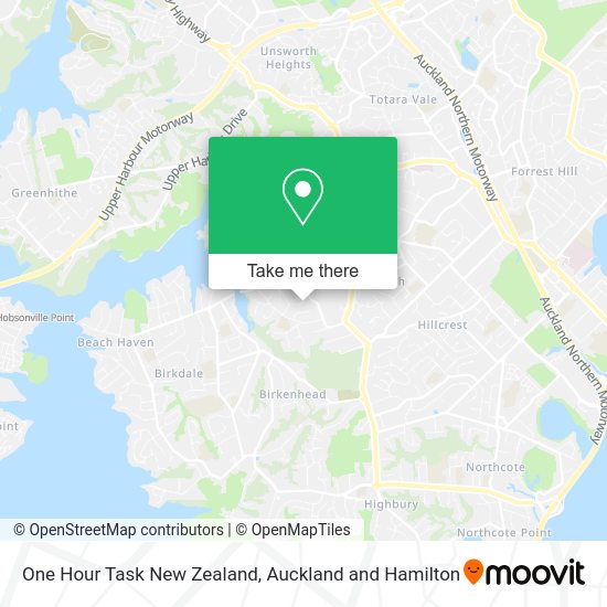 One Hour Task New Zealand map