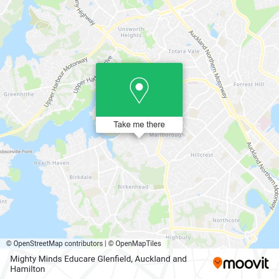 Mighty Minds Educare Glenfield map