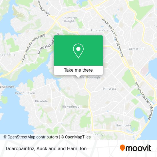 Dcaropaintnz map