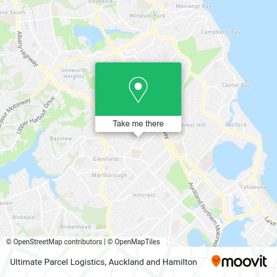 Ultimate Parcel Logistics map