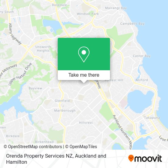 Orenda Property Services NZ map