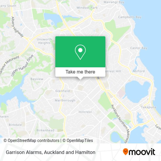 How to get to Garrison Alarms in Glenfield North by bus?