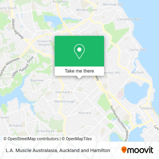 L.A. Muscle Australasia map