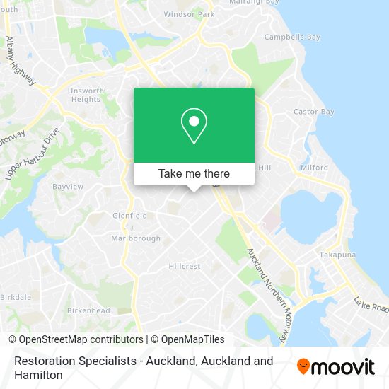 Restoration Specialists - Auckland map