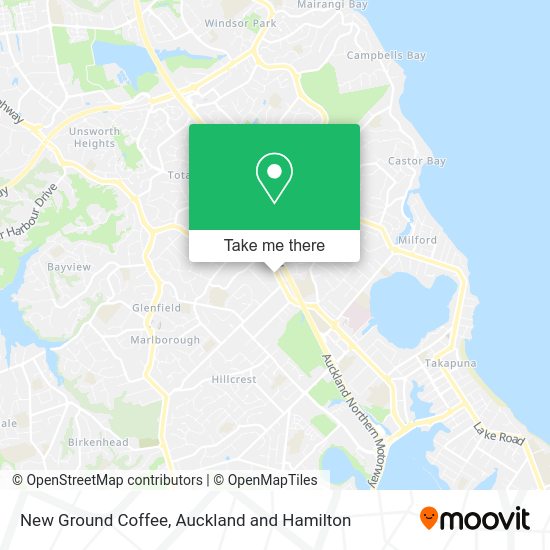 New Ground Coffee map