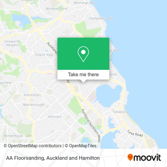 AA Floorsanding map