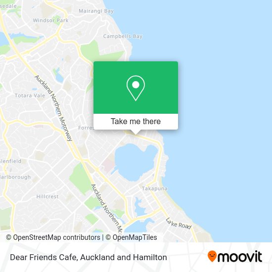 Dear Friends Cafe map