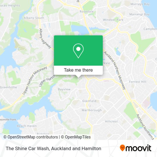 The Shine Car Wash map