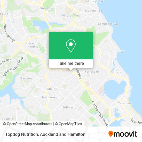 Topdog Nutrition map
