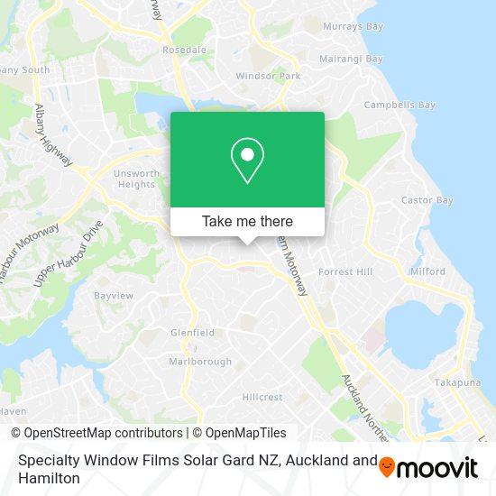 Specialty Window Films Solar Gard NZ map