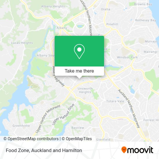 Food Zone map