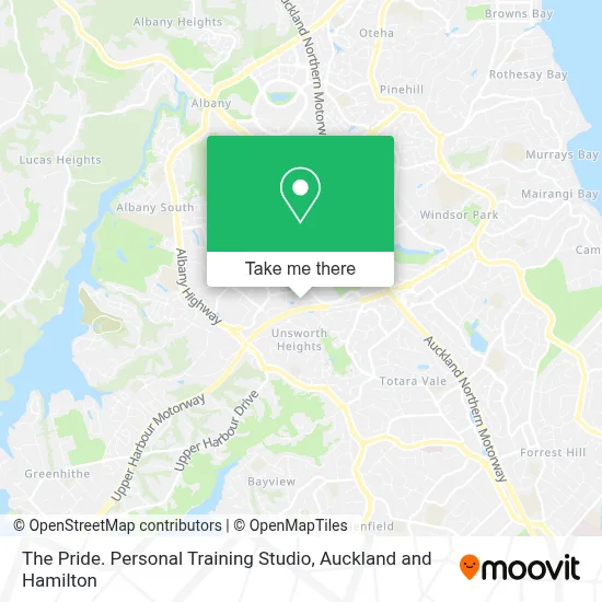 The Pride. Personal Training Studio map