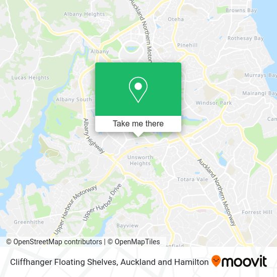 Cliffhanger Floating Shelves map