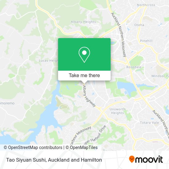 Tao Siyuan Sushi map