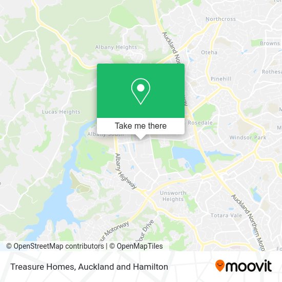 Treasure Homes map