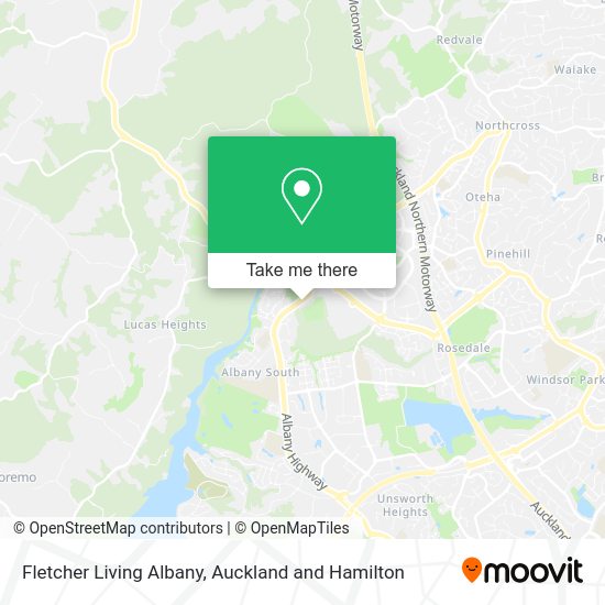 Fletcher Living Albany map