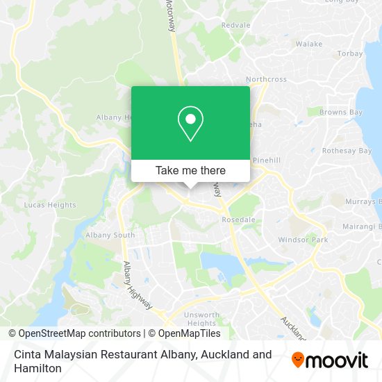 Cinta Malaysian Restaurant Albany map