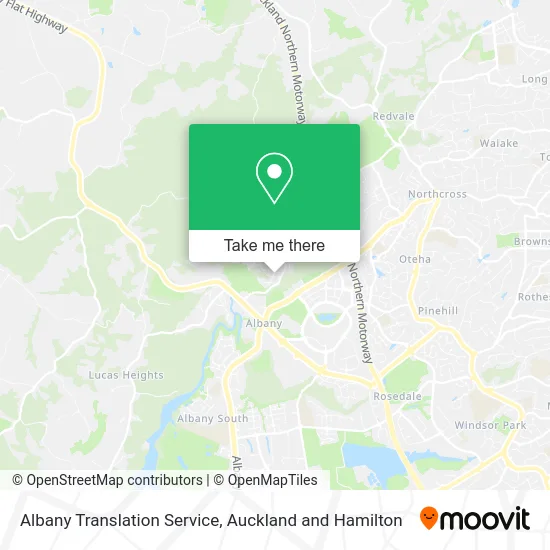 Albany Translation Service map