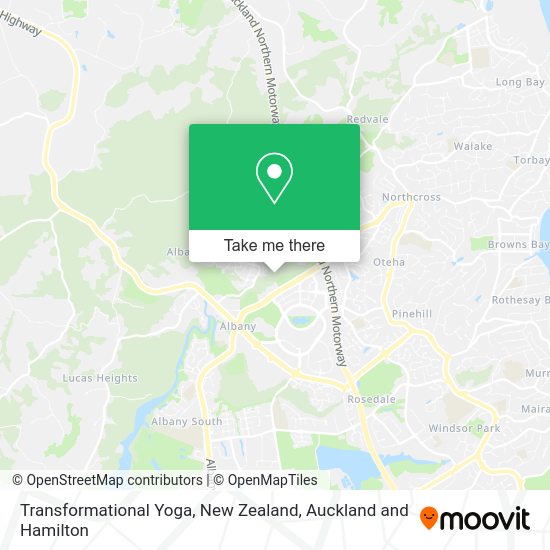 Transformational Yoga, New Zealand map