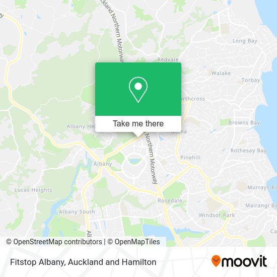 Fitstop Albany map