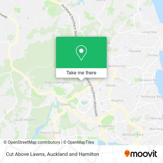 Cut Above Lawns map