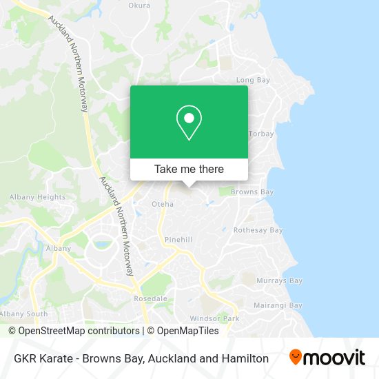 GKR Karate - Browns Bay map