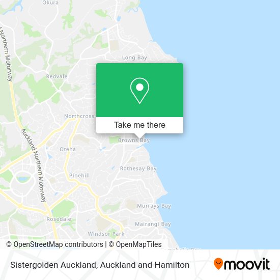 Sistergolden Auckland map