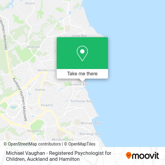 Michael Vaughan - Registered Psychologist for Children map