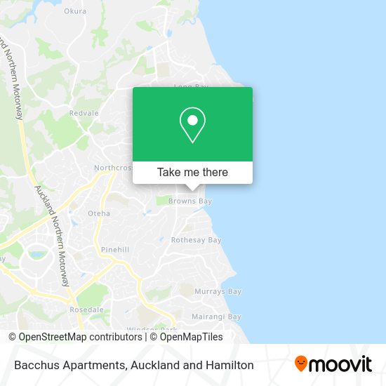 Bacchus Apartments map
