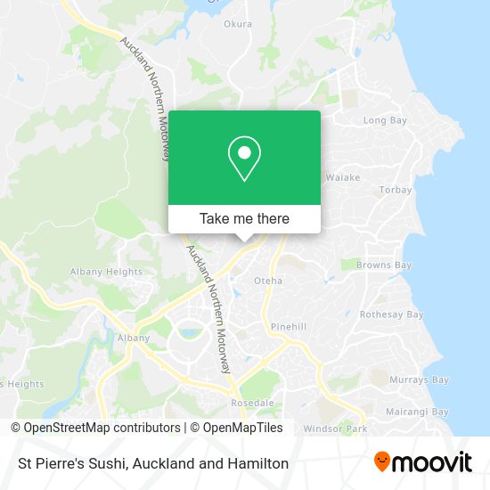 St Pierre's Sushi map