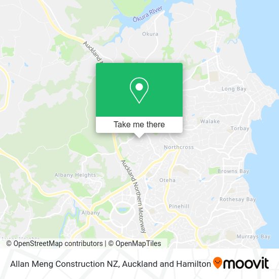 Allan Meng Construction NZ map