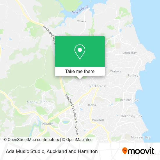 Ada Music Studio map