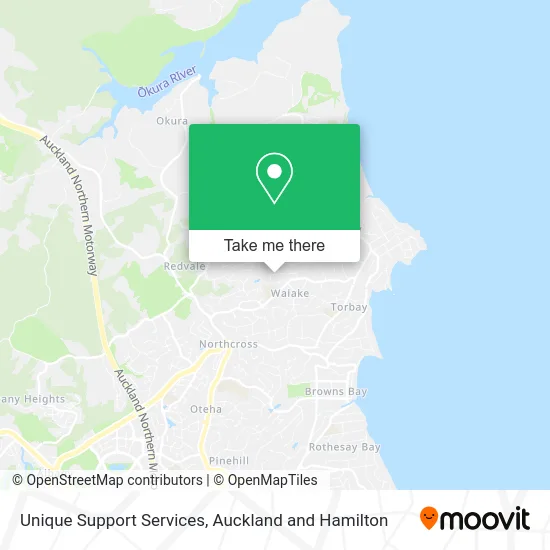 Unique Support Services map
