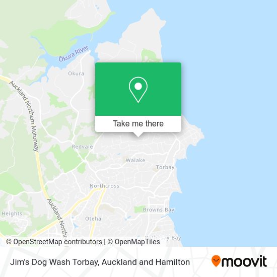Jim's Dog Wash Torbay map