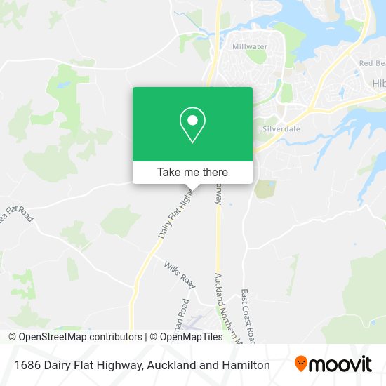 1686 Dairy Flat Highway map