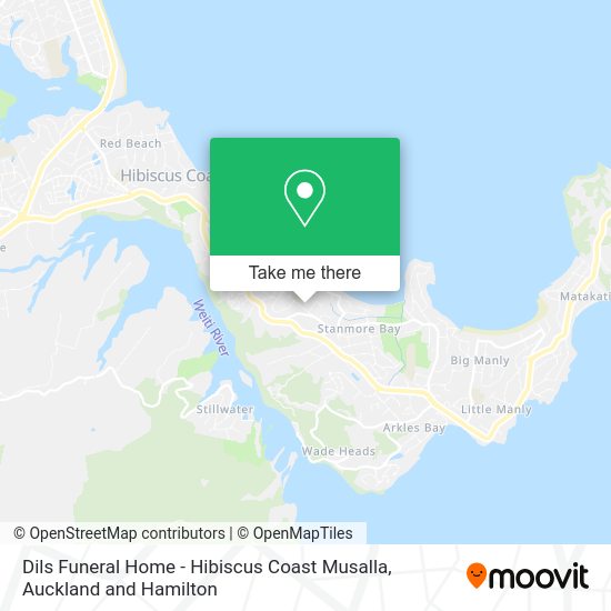 Dils Funeral Home - Hibiscus Coast Musalla map