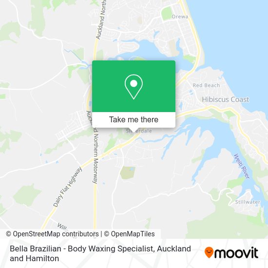 Bella Brazilian - Body Waxing Specialist map