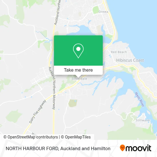 NORTH HARBOUR FORD map