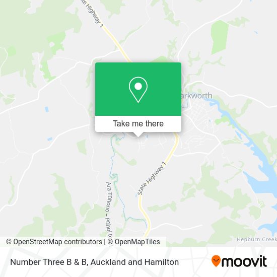 Number Three B & B map