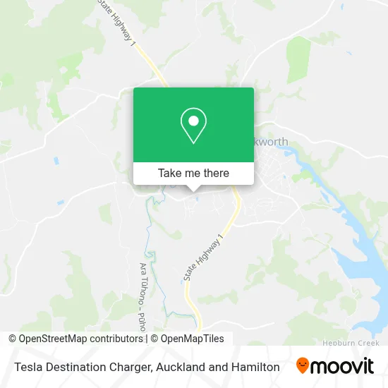 Tesla Destination Charger map